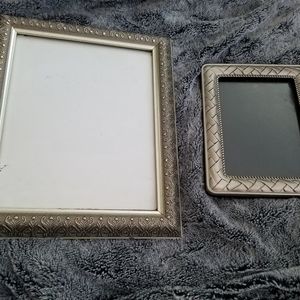 2 silver picture frames